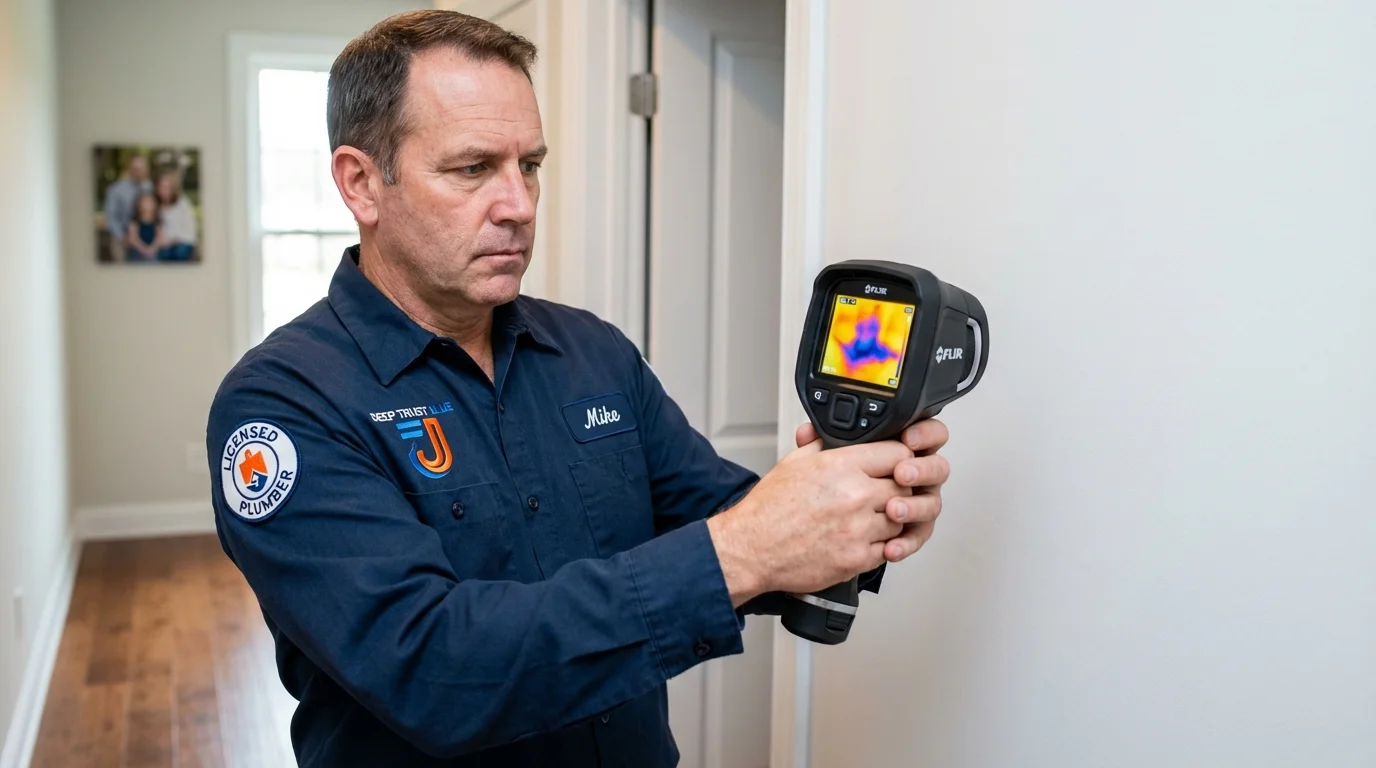 Thermal imaging leak detection by Johns Plumbing LLC in Emmaus